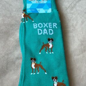 Davco Boxer Dad Men's Crew Socks One Size 10-13 New With Tag